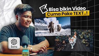 Gilaa ini AI Bisa bikin VIDEO modal TULISAN DOANG  Sora by Open AI [upl. by Ahsie926]