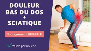 3 exercices pour soulager la douleur BAS DU DOS et SCIATIQUE [upl. by Kluge]