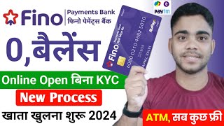 Fino Payment Bank Account Opening 2024  Fino Payment Bank  Fino Bank Account Opening Online [upl. by Aeirdna]