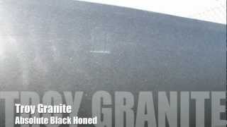 Absolute Black Honed Granite Countertop by Troy Granite [upl. by Inad]