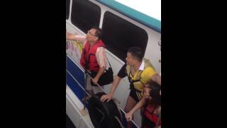 Phi Phi Island ferry passengers abandon sinking ship Original Footage [upl. by Atirac]