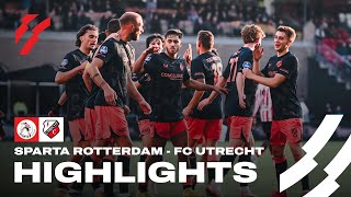 FC Utrecht PAKT DRIE PUNTEN in Spangen 💥  HIGHLIGHTS [upl. by Erbas]