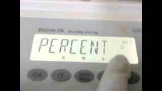 SARTORIUS BSA 224S CW  How to Change Basic weighing into Persent Application [upl. by Ianaj]