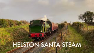 Santa Steam Services on the Helston Railway  2023 [upl. by Aspia]