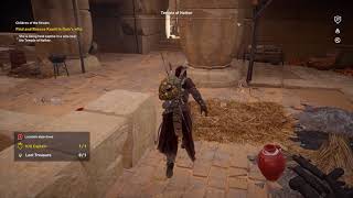 AC Origins Temple of Hathor Loot Treasure Location [upl. by Neerehs]