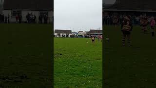 Kidwelly Vs Burry port drop kick [upl. by Yldarb719]