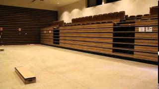 Telescopic Seating  Retractable Seating  Retractable Bleachers [upl. by Aken]