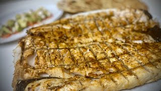 Outdoor Firegrilled Fish  Hake Recipe [upl. by Norvan]