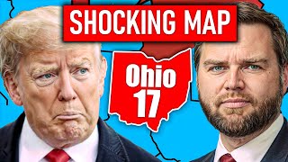 TRUMP PICKS JD VANCE FOR VP  Updated 2024 Election Map Projection [upl. by Ximena482]