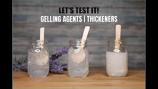 LETS TEST IT  How to make CLEAR GEL  GELLING AGENTS amp THICKENERS  EP1 [upl. by Misty]