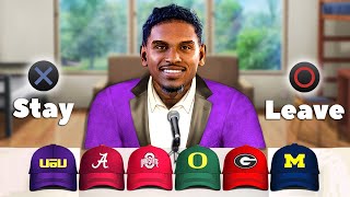 College Football 25 Road to Glory  2 Star QB Enters The Transfer Portal [upl. by Mariana235]