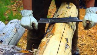 The Drawknife Part 1  Tips amp Techniques for Hand Peeling Logs [upl. by Melcher]