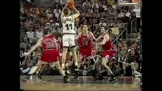 Detlef Schrempf highlights vs Bulls 1996 Finals G3 4 5 [upl. by Annekim353]