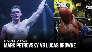 TOO FRESH  Mark Petrovsky vs Lucas Browne  Stoppage [upl. by Ailadi960]