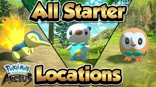 How To Get All Starters in Pokémon Legends Arceus [upl. by Nozicka855]