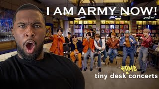 BTS NPR Tiny Desk Performance REACTION [upl. by Yelkcub942]