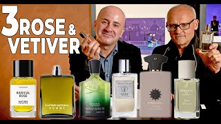 3 ROSE amp 3 VETIVER FRAGRANCES  6 INCREDIBLE PERFUMES THAT YOU NEED TO EXPERIENCE [upl. by Prebo804]