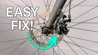 How to fix disc brake rubbing on your bike  ebike bike howto [upl. by Anorahs985]