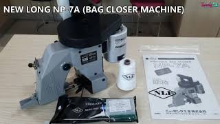 NP7A New long bag closer machinemesin jahit guni手袋机 Made In Japan [upl. by Kathlene377]