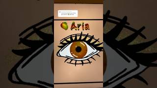 eye series  aria🥭 shorts procreate digitalart shortsviral art satisfying [upl. by Sabra]