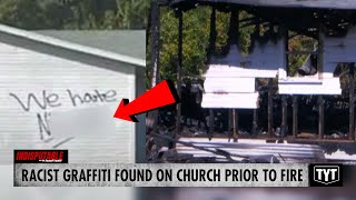 Church Erupts In Flames Following Racist Graffiti Cops REFUSE To Investigate [upl. by Aicenav160]