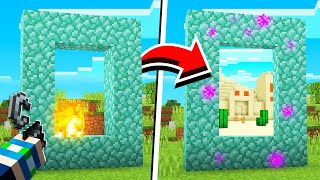 How to Turn ANYTHING INTO A PORTAL in Minecraft NO MODS [upl. by Eastlake]