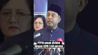 PTPTN umum dividen Simpan SSPN 360 peratus AWANI745 [upl. by Anirazc]