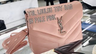 Glimpse YSL LouLou Tou Bag in Pale Pink [upl. by Eustacia]