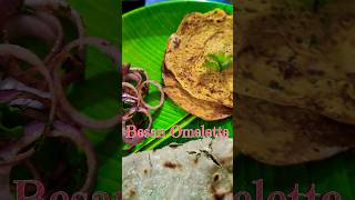 🌿 बेसन ऑमलेट 😋 Besan Omlette shorts trending viral recipe [upl. by Arreyt]