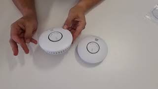 Step by Step Interconnecting Emerald Planet Wireless Photoelectric Smoke Alarms [upl. by Nirtak722]