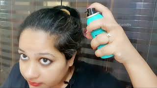 LOreal Paris Magic Retouch Temporary Root Touch Up Hair Colour Spray Review Demo FindHere KuchBhi [upl. by Talanta]