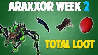 Runescape 2018  Araxxor Week 2  TOTAL LOOT [upl. by Ocram297]