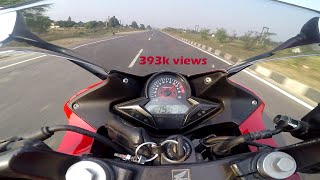 HONDA CBR 250R 2018 TOP SPEED [upl. by Newton465]