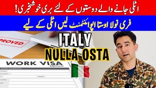 Italy work Visa Biggest News 2024  Adeeljameelglobal [upl. by Edaj]