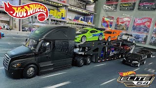 Hot Wheels Elite 64 freightliner Cascadia amp BMW Wagon Unboxing and Review [upl. by Sihun]