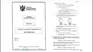 Grade 12 Acids amp Bases  Mpumalanga September 2024 Question 7 memo [upl. by Kalil]