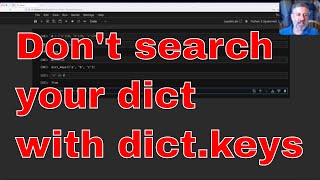 Why you shouldnt use dictkeys to search in a Python dict [upl. by Demodena878]