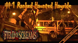 Haunted Hayride at Field of Screams  Mountville PA  haunted house quotridequot through highlights 2022 [upl. by Gnav]