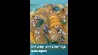 RecetteConfinement 12  salade dorange cannelle et fleur doranger 🍊 [upl. by Idnak25]