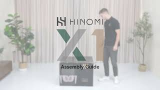 Hinomi X1 Ergonomic Office Chair Assembly Guide [upl. by Heater]