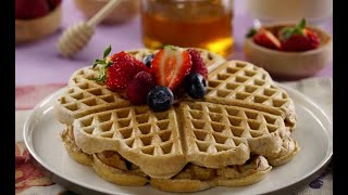 Waffles Ligeros y Saludables para el Desayuno [upl. by Amliv994]