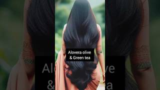 Aloe Vera Olive Hair Oil amp Green Tea reviewhaircare hair oil hair growth olive ytshortsviral [upl. by Ettelloc395]