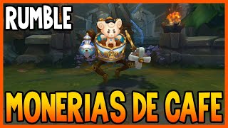 SKIN de RUMBLE MONERIAS DE CAFE  League of Legends [upl. by Ayekat859]