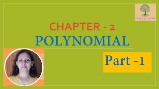 POLYNOMIALS  CHAPTER 2  NCERT  CLASS 9  SHREE ACADEMY  RAGINI SHARMA  PART 1 [upl. by Doownyl130]