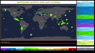 Archive  Global Earthquake Tracker  Oct 13 2024 [upl. by Luise]