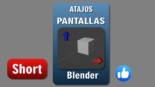 ATAJOS BLENDER 3D Cómo dividir las pantallas en 4 entre otros Short [upl. by Akino958]