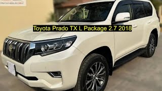 Toyota Prado TX L Package 2 7 2018  Price for PKR 325 crore  FOR SELL  ayazvlogspakistan6206 [upl. by Ola]