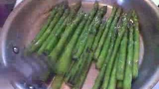 Panseared Asparagus with Lemon Balsamic and Parmesan [upl. by Annovahs]