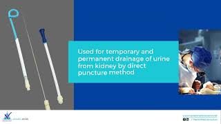 Features of Pigtail Nephrostomy Drainage Catheter With Trocar PCN [upl. by Estrin]