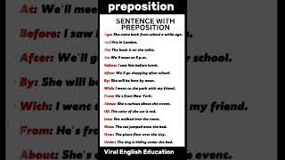 Sentence with prepositionprepositionenglish viralshorts [upl. by Wickman216]